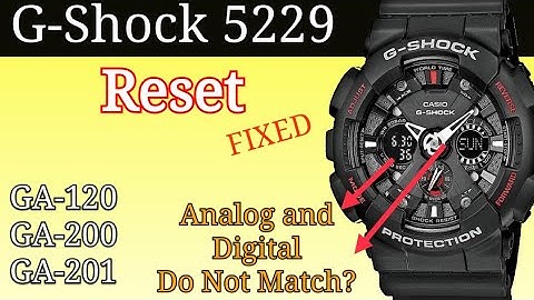 Reset G-Shock 5229 | Analog and Digital Don