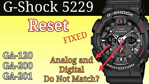 Reset G-Shock 5229 | Analog and Digital Don't Match? | GA-200 GA-120 GA-201