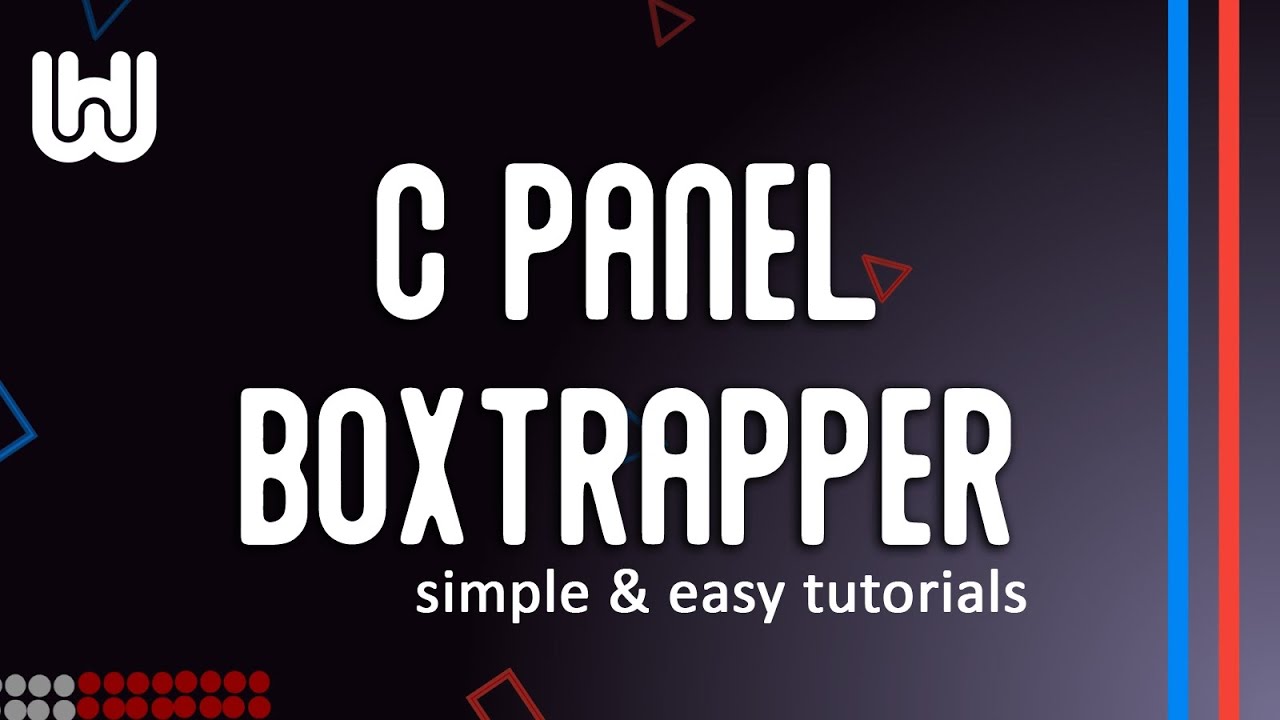 cpanel x3 boxtrapper - YouTube