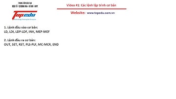 Lập trình PLC Mitsubishi :#1 Các lệnh lập trình cơ bản.
