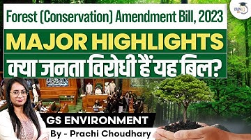 Controversy over Forest (Conservation) Amendment Bill, 2023? | Key Changes | UPSC