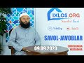 LIVE: Savol-javoblar | 09.09.2020