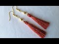 How to make Silk Thread Tassel Earring