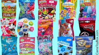 Toys Blind Bags Opening Minnie Mouse Squish Dee Lish Shopkins Peanuts Finding Dory PJ Masks