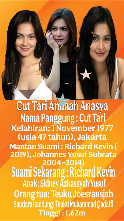 Cut Tari : Biodata Lengkap !! #breakingnews #artis #model #ariel #mantan #cantik