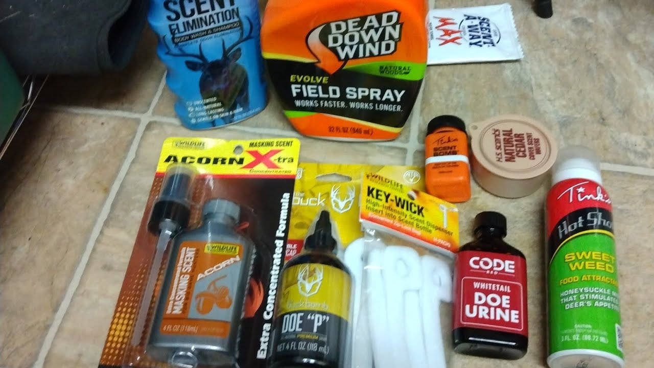 DEER SCENTS AND ATTRACTANTS AND SCENT ELIMINATION PRODUCTS!!!! WHAT I