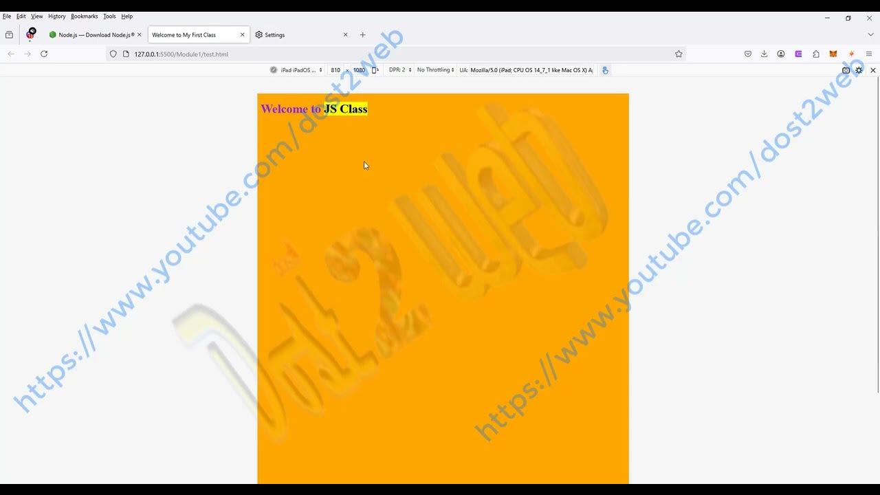 Part 2- How to Execute a HTML CSS and Javascript | Full Stack ...