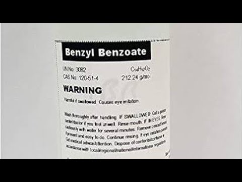 Video: Benzyl Benzoat - Arahan, Aplikasi