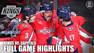 Alex Ovechkin Goal No. 903 La Kings Vs. Washington Capitals Full Game Highlights Espn Nhl