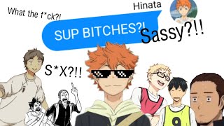 Haikyuu Text: SASSY HINATA?!! Being Salty B*tch!! TsukkiHina?? screenshot 4
