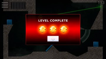 Laserbreak 2 - Level 113 and 114 (Collecting all Coins)  playthrough / walkthrough / solution