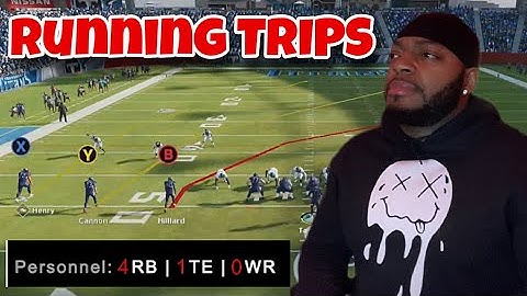 4 Runningbacks. 1 Tight End. 0 Recievers. Trips Te Offset. UNSTOPPABLE!