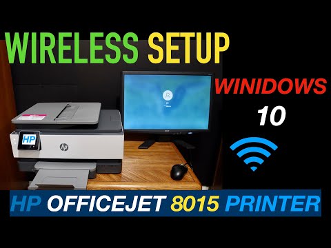 HP OfficeJet 8015 SetUp Windows 10 Laptop, PC & Computer.