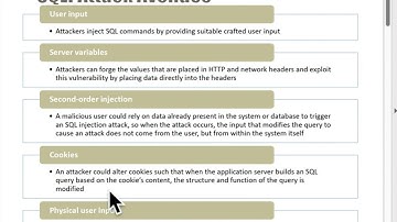 SQL Injection Attack Avenues (SQLi)