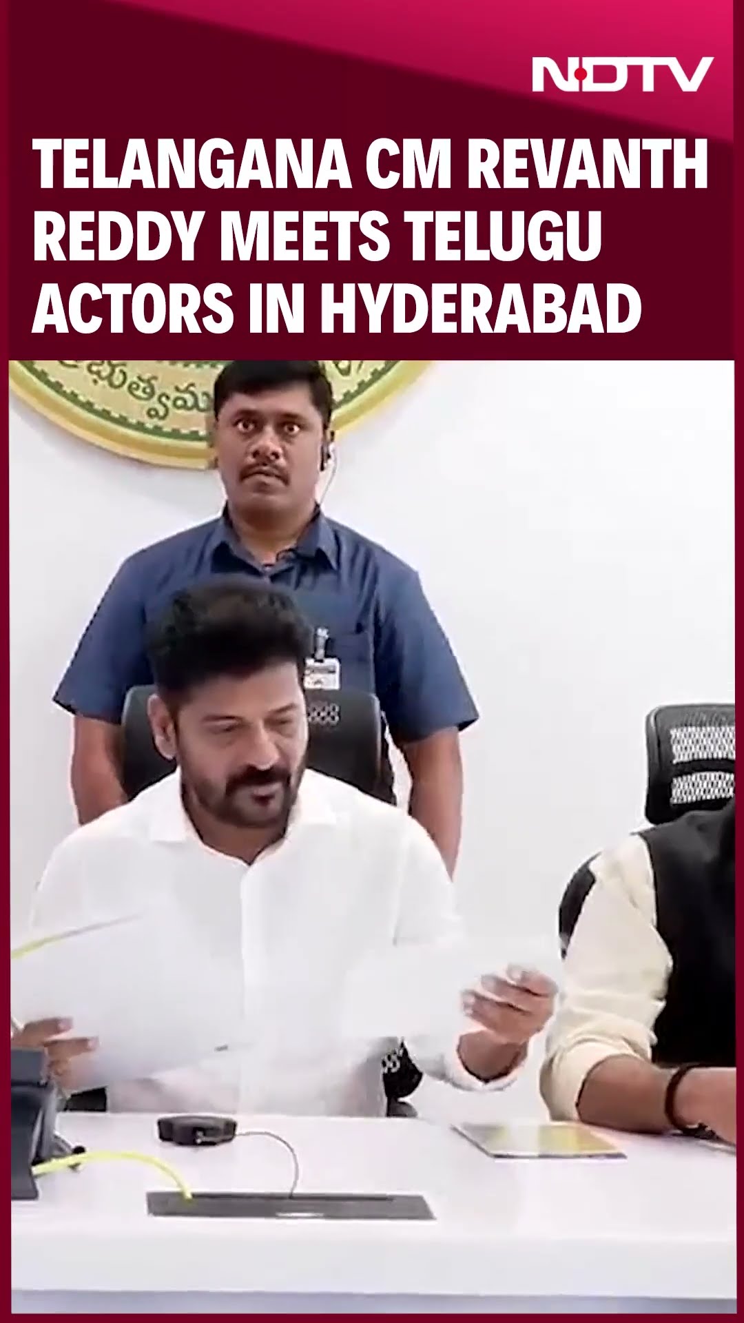 Telangana Chief Minister Revanth Reddy Meets Telugu Actors And Filmmakers In Hyderabad