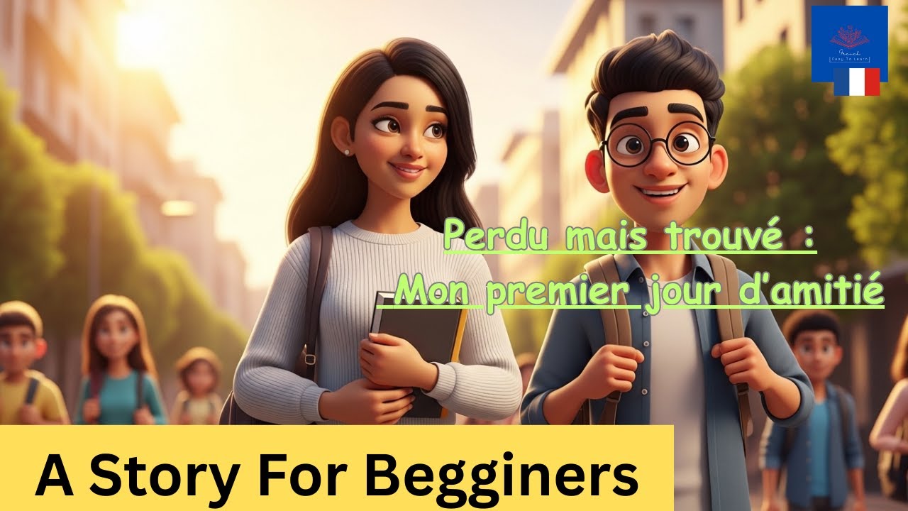 Easy French story for Beginners (A1-A2) | French Listening Practice | Learn French| Lost but Found