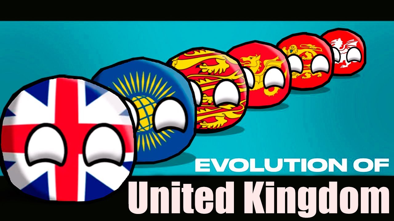 Engrish Guide Countryballs Evolution of United Kingdom Countryballs - YouTube