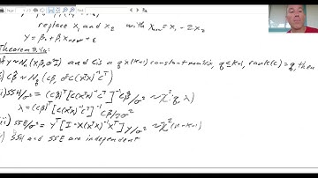 Regression general linear hypothesis tests, null test