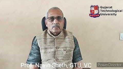 GTU students lock down notice VC dr navin sheth sir