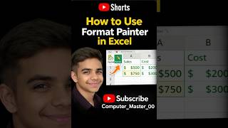 How to Use Format Painter in Excel  #excel #shortvideo #excelshorts #exceltips #learnexcel