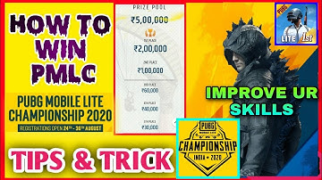 HOW TO WIN PMLC 2020 OFFICIAL TOURNAMENT IN PUBG MOBILE LITE | HOW TO PLAY IN PMLC | COMPETITIVE