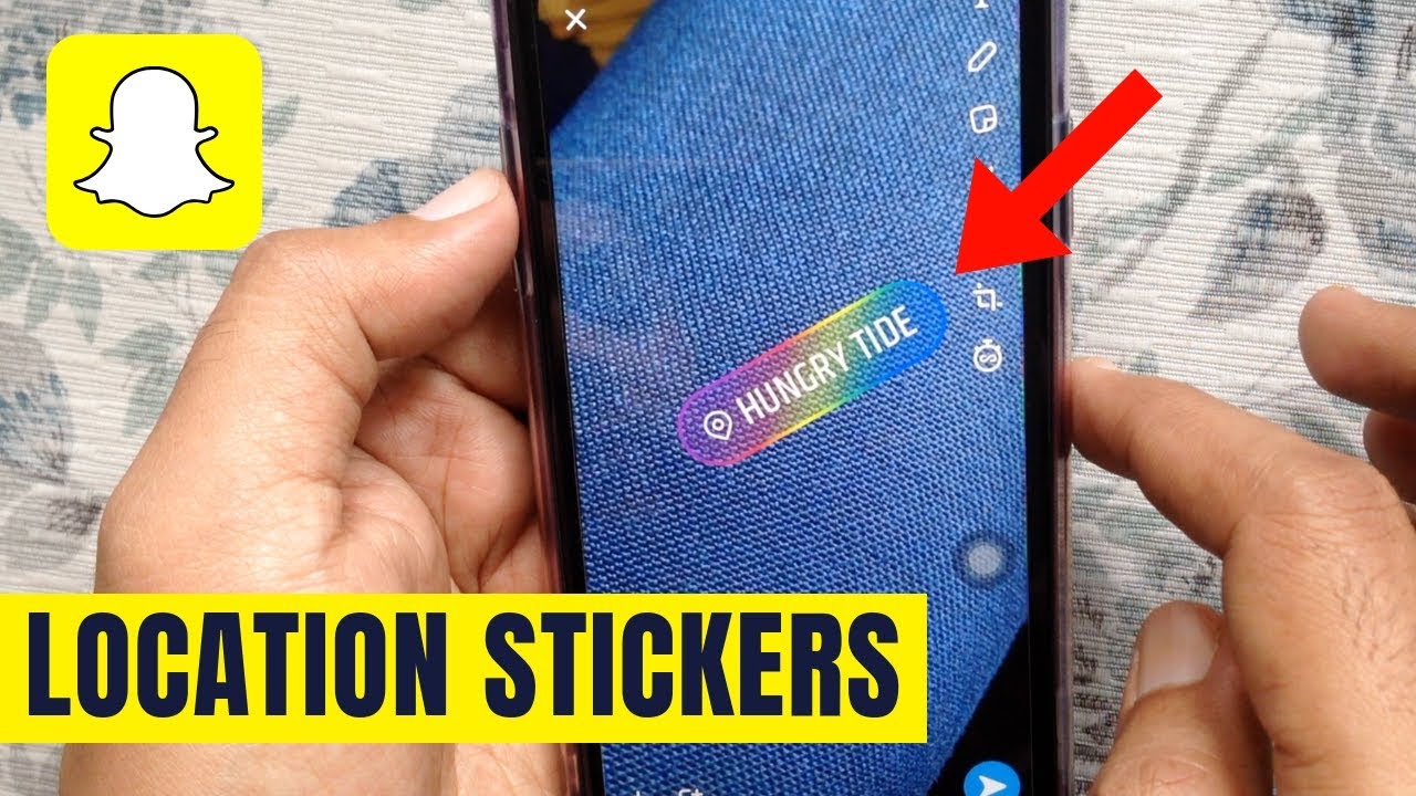 How to Add Location Stickers on Snapchat Story - YouTube