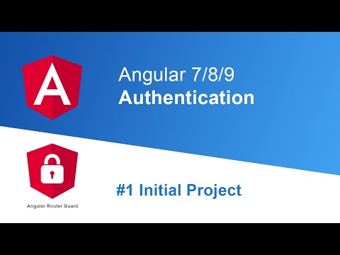 Angular 7/8/9 Login Authentication #1 Init Project