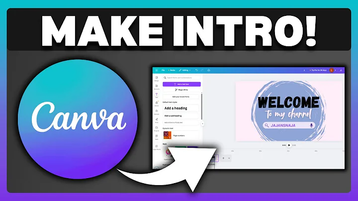 How To Create a YouTube Video Intro with Canva Free (Animated Intro Tutorial)