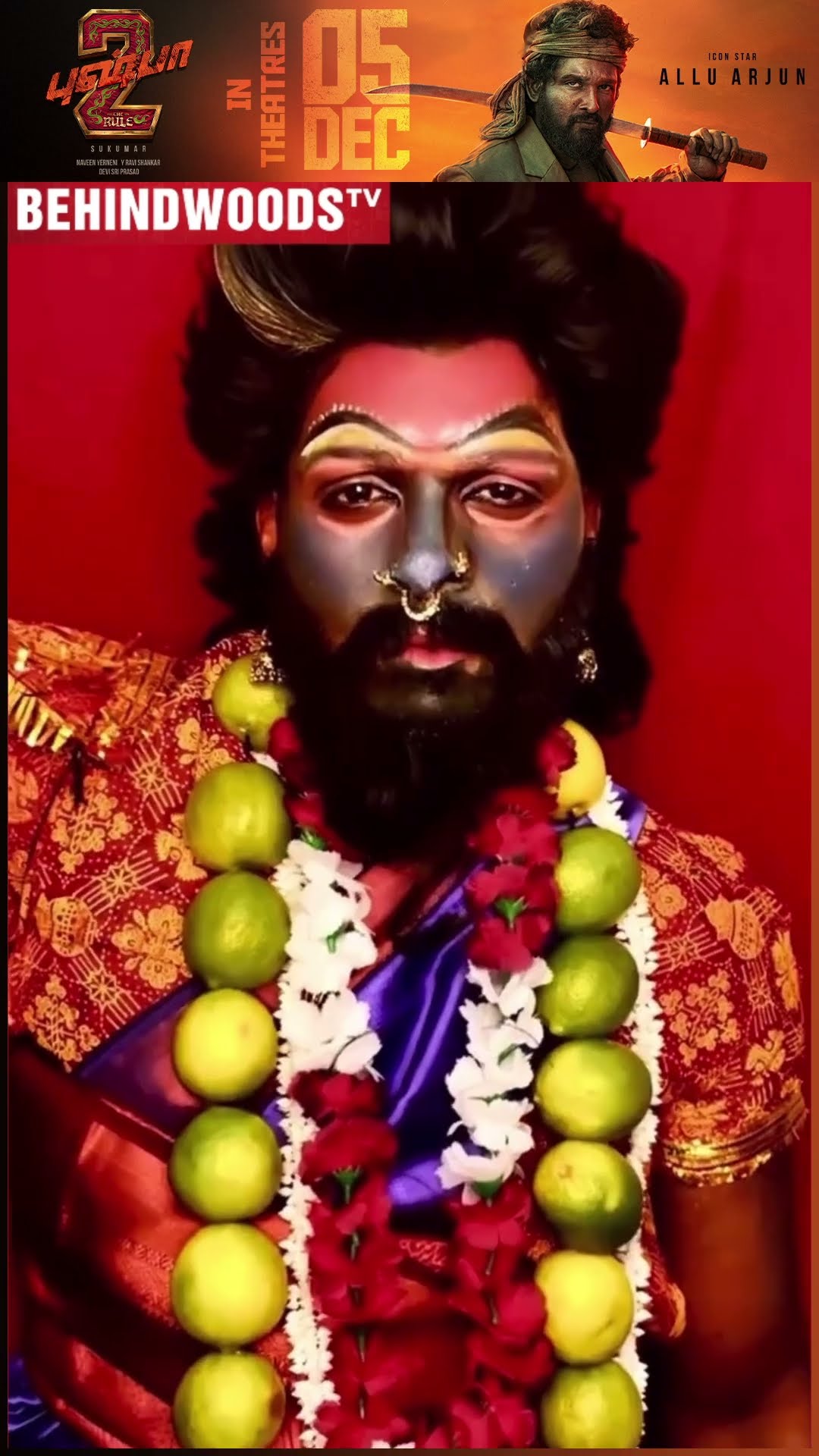Wow ? மனுசன் அப்படியே Allu Arjun Pushpa மாதிரியே இருக்காருப்பா