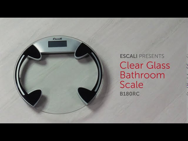 Digital Glass Bathroom Scale Clear - Escali