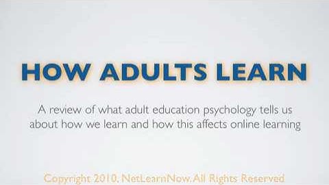 How Adults Learn