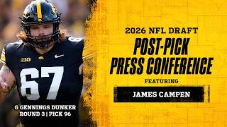 Steelers select G Gennings Dunker (R3, P96) | James Campen 2026 Post-Pick Press Conference