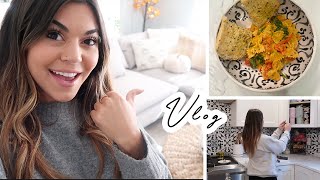 Vlog | new couch, tiktok viral pasta, upgrading my kitchen