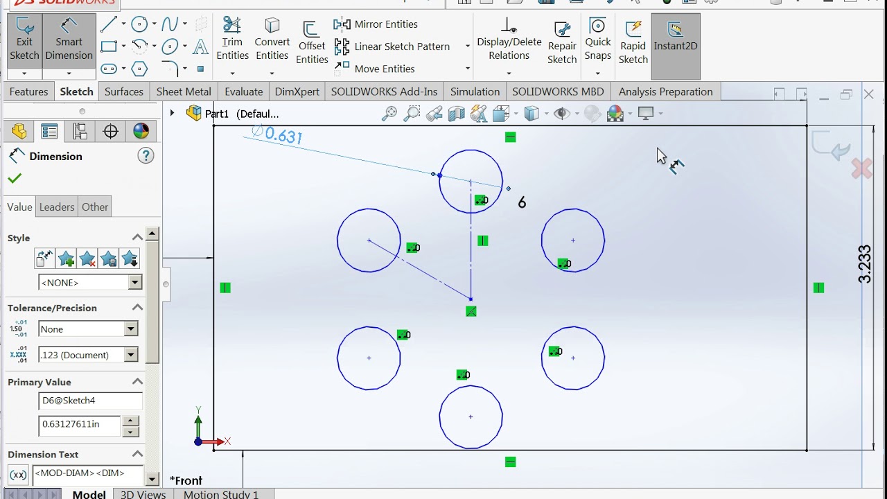 Solidworks Circpattern1 Solidworks Circular Patterning - YouTube