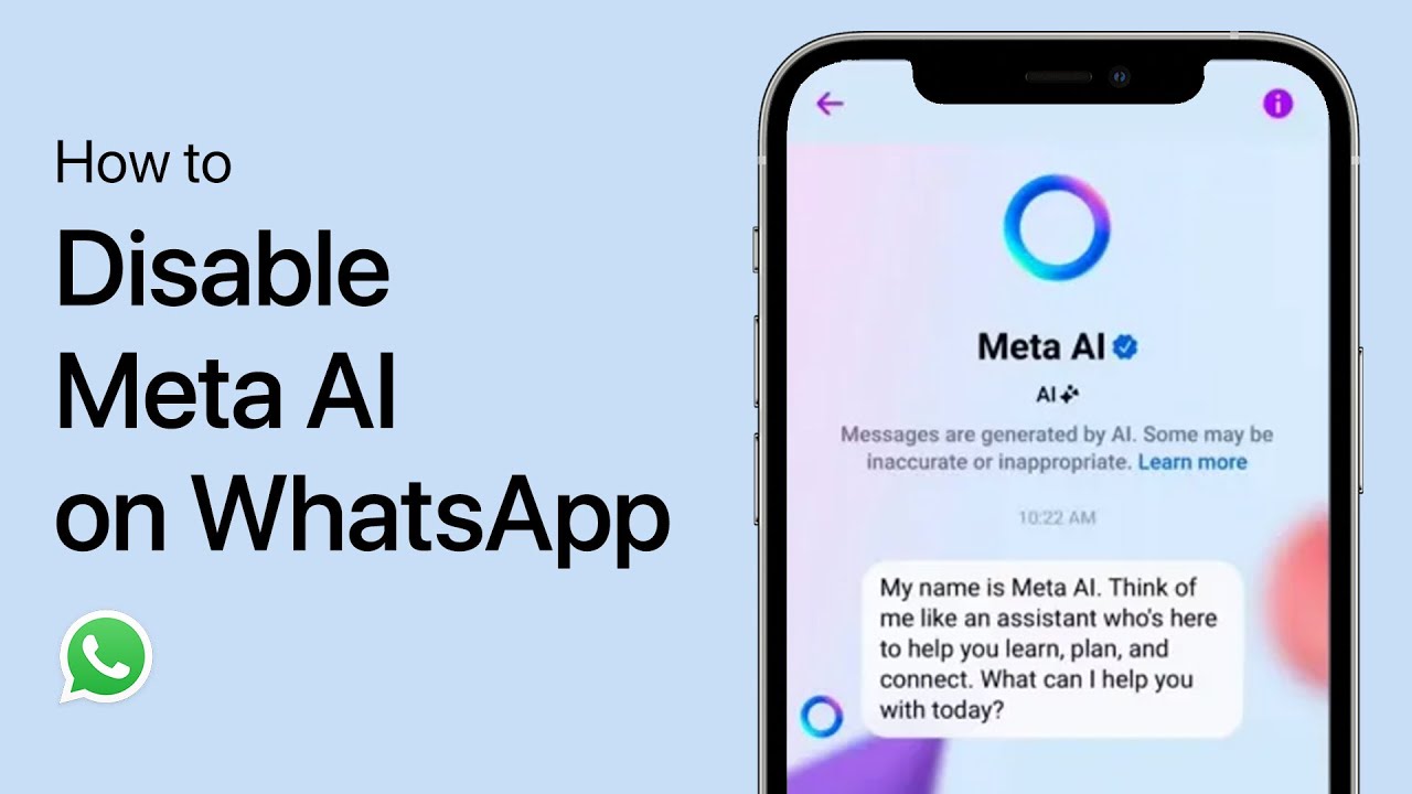 How to disable meta ai in whatsapp tutorial youtube
