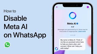 How To Disable Meta AI in WhatsApp - Tutorial