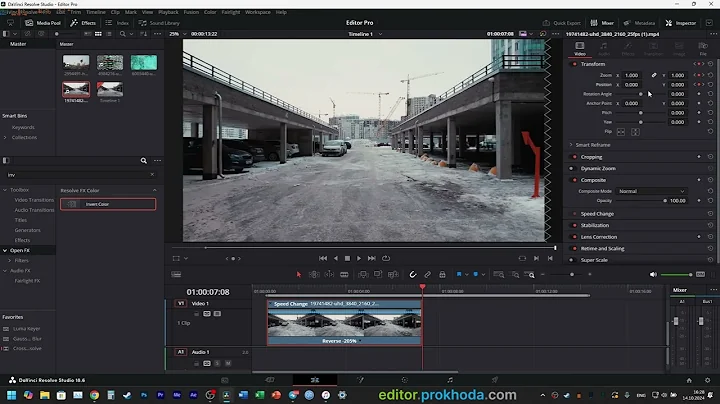 DOLLY ZOOM Vertigo Effect Tutorial In Davinci Resolve 2025