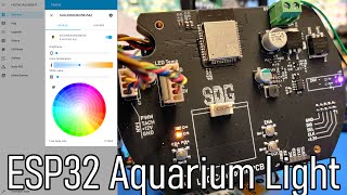 SDG #199 Aquarium Light Controller PCB and MQTT on the ESP32