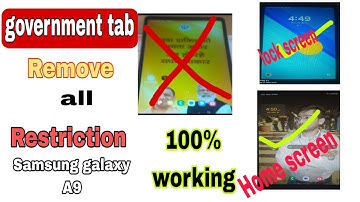 Government tablet Factory data Reset?? Samsung galaxy A9 #reset , remove locak screen wallpaper 2025