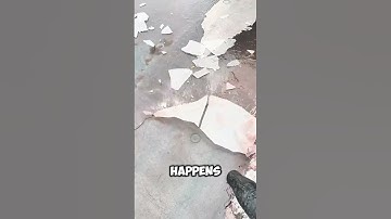 This person is BREAKING layers of ICE on a roof 😱#shorts