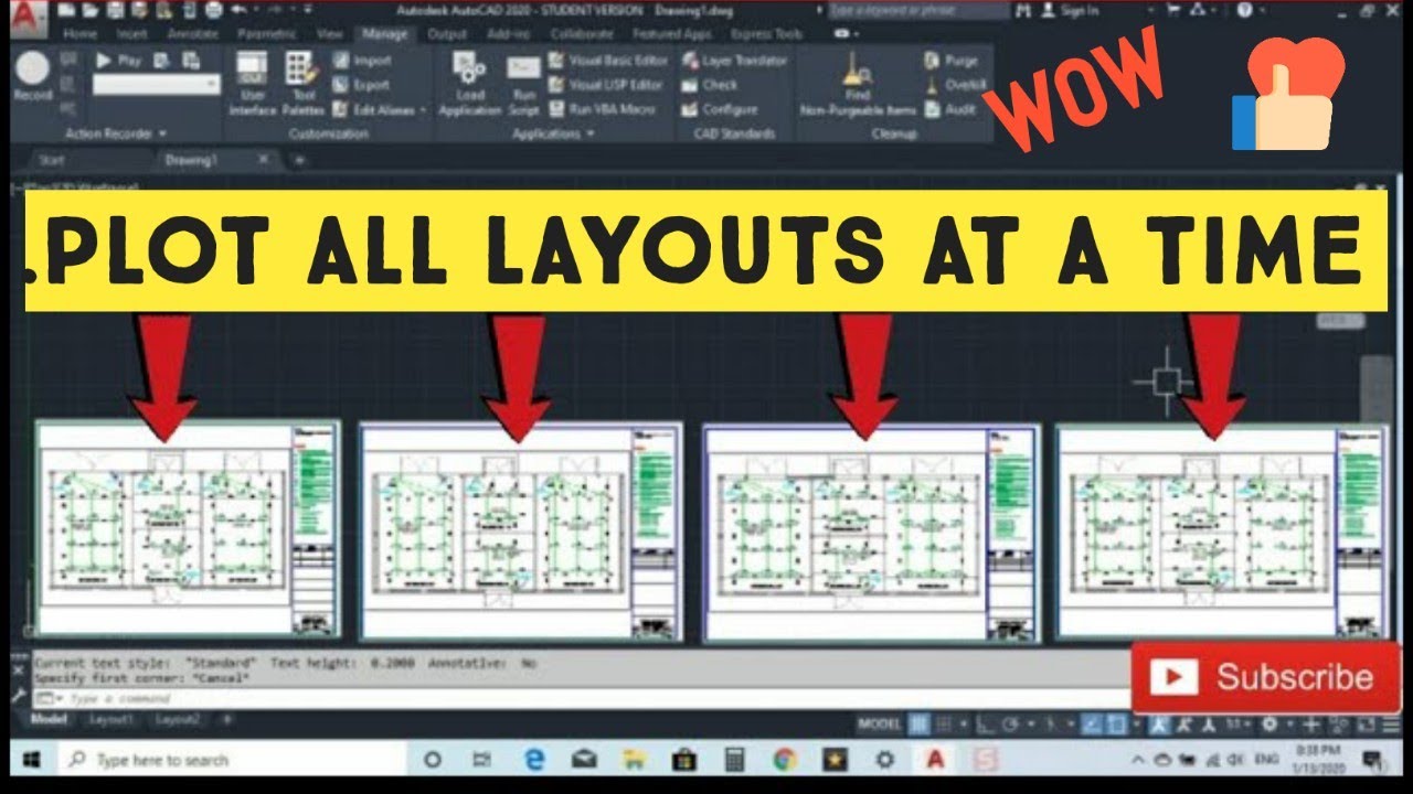 autocad plot style table batch convert to all layouts