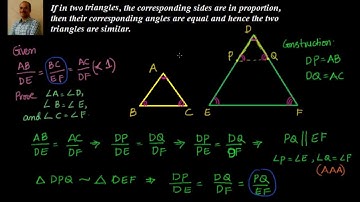 SSS Similarity Criterion: Proof