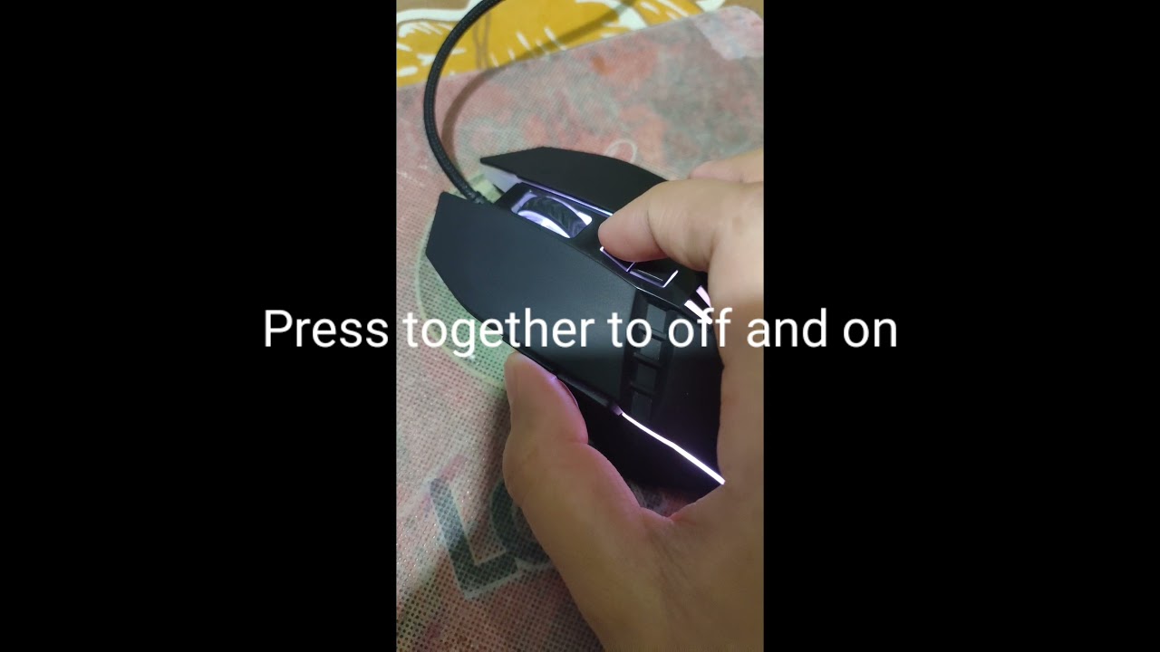 How to off and on ant sports km540 mouse light 