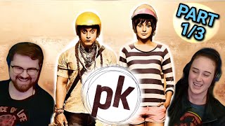 Americans REACT to PK | Part 1/3 | Aamir Khan | Anushka Sharma