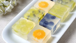 Agar-agar Fruit Jelly Cubes | 水果燕菜果冻块