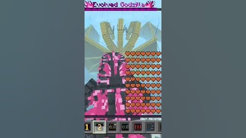 Minecraft Evolved Godzilla #godzilla #mcpe