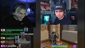 xQc Reacts to Summit1g Getting Spammed With Friend Requests in Fortnite