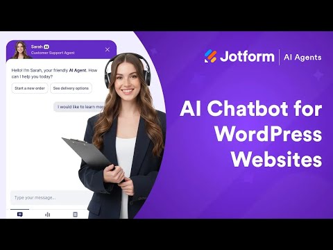 Introducing Jotform AI Chatbot for WordPress - video from Jotform