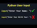 Python User Input in VS Code