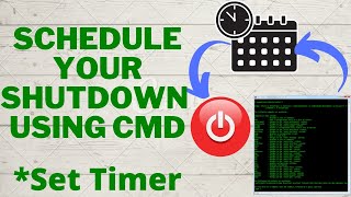 schedule your shutdown in pc using cmd || command prompt || windows 11,10,8,7 || full details
